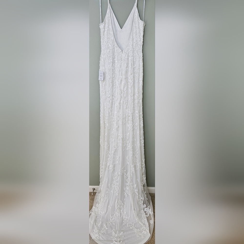 Lulus Everlasting Passion White Sequin Beaded Backless Maxi Wedding Dress - Picture 11 of 16